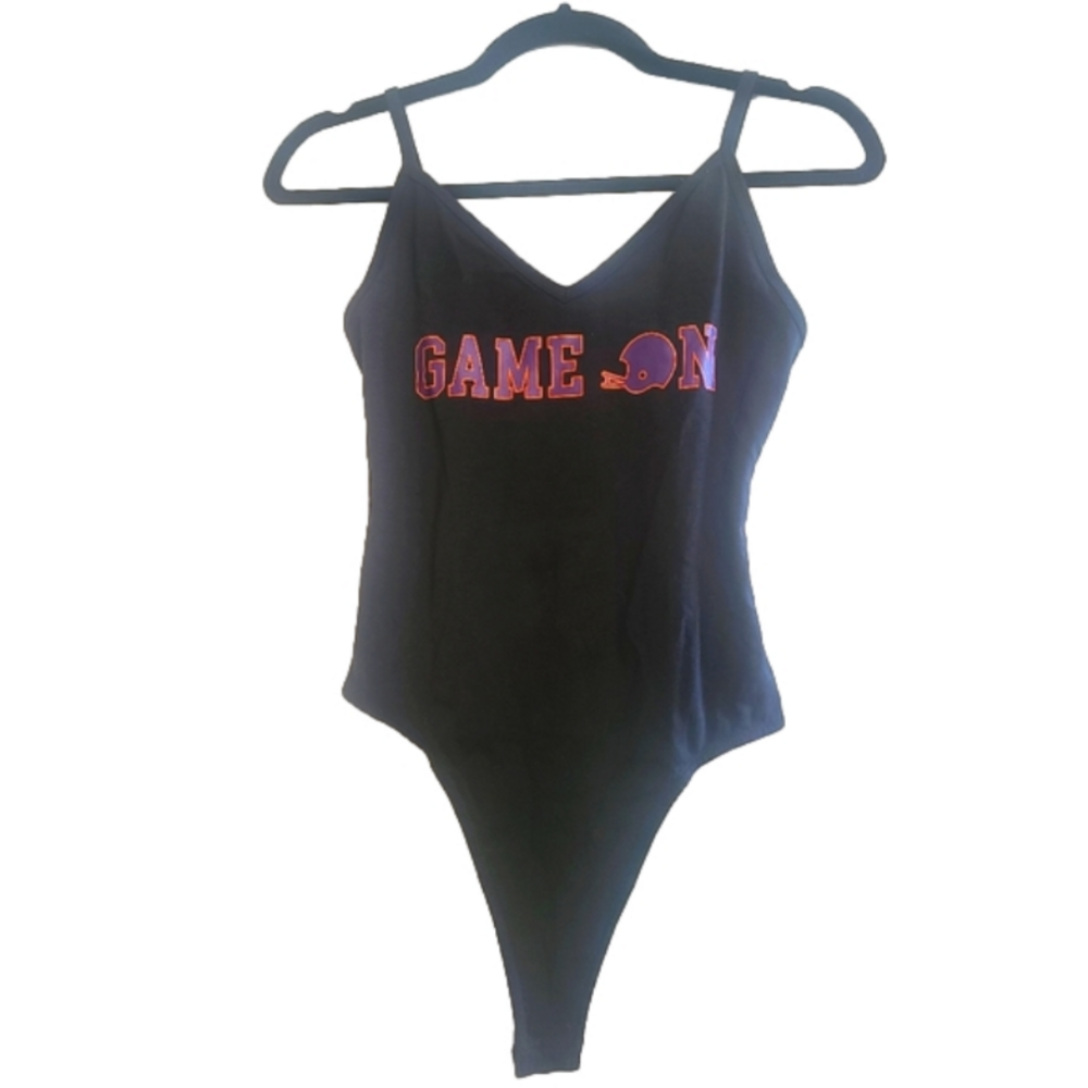 BNWT Women's body snap closure body suit--thong style!